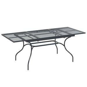 Σέτ φαγητού για κήπο 7 pcs Ανθρακί 212 x 90 x 76 εκ. - Pakobazaar