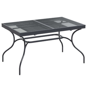 Σέτ φαγητού για κήπο 7 pcs Ανθρακί 212 x 90 x 76 εκ. - Pakobazaar