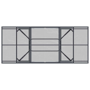 Σέτ φαγητού για κήπο 7 pcs Ανθρακί 212 x 90 x 76 εκ. - Pakobazaar