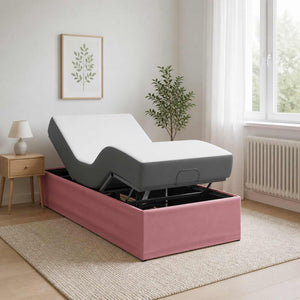 Ηλεκτρικό Ρυθμιζόμενο Στήριγμα Κρεβατιού Ροζ 200 x 90 x 33,5 cm