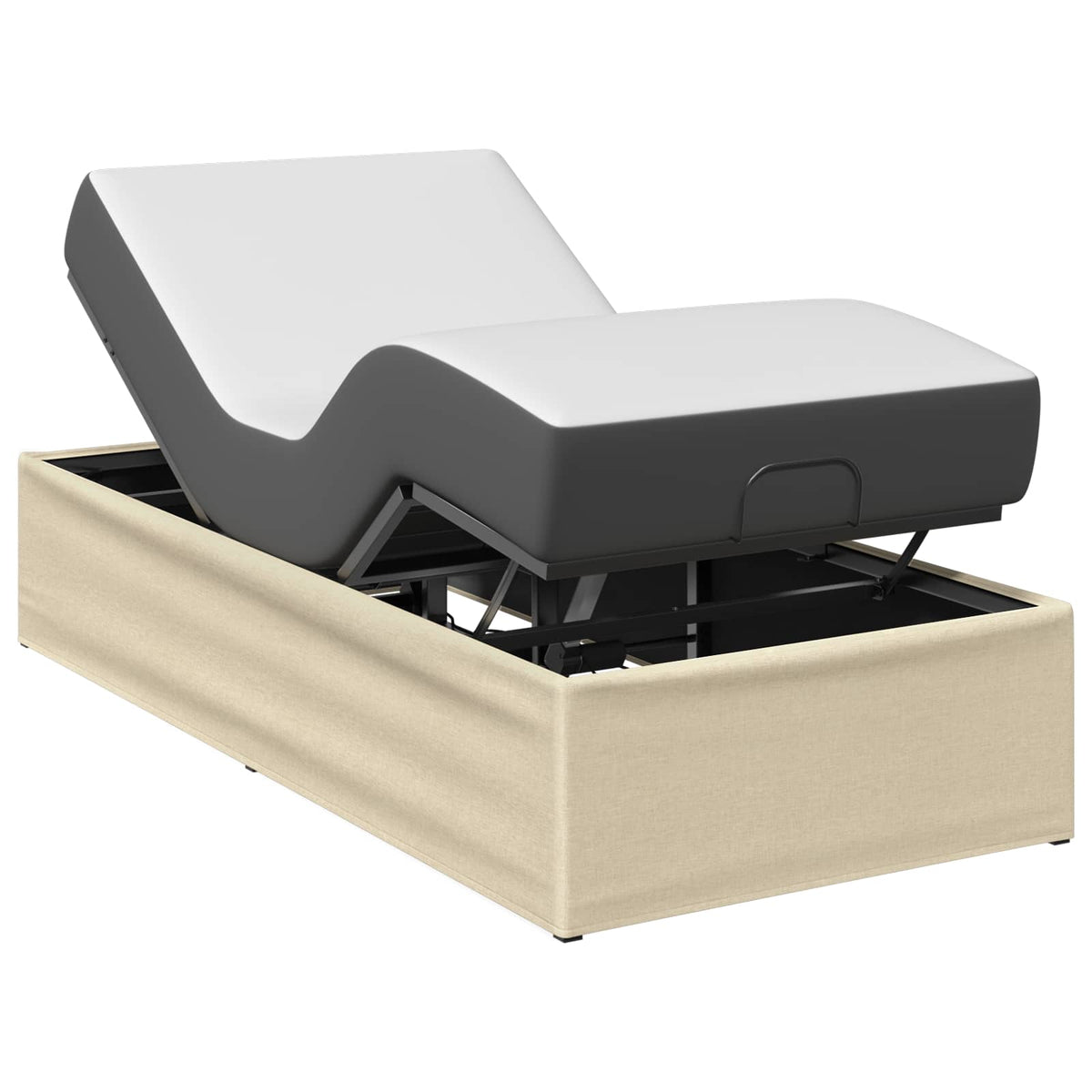 Ηλεκτρικό Ρυθμιζόμενο Στήριγμα Κρεβατιού Κρεμ - Pakobazaar