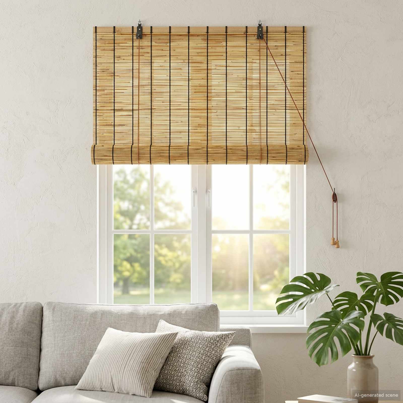 Ρόλερ (στόρι) Φυσικό 100 x 160 cm Καλάμι - Pakobazaar