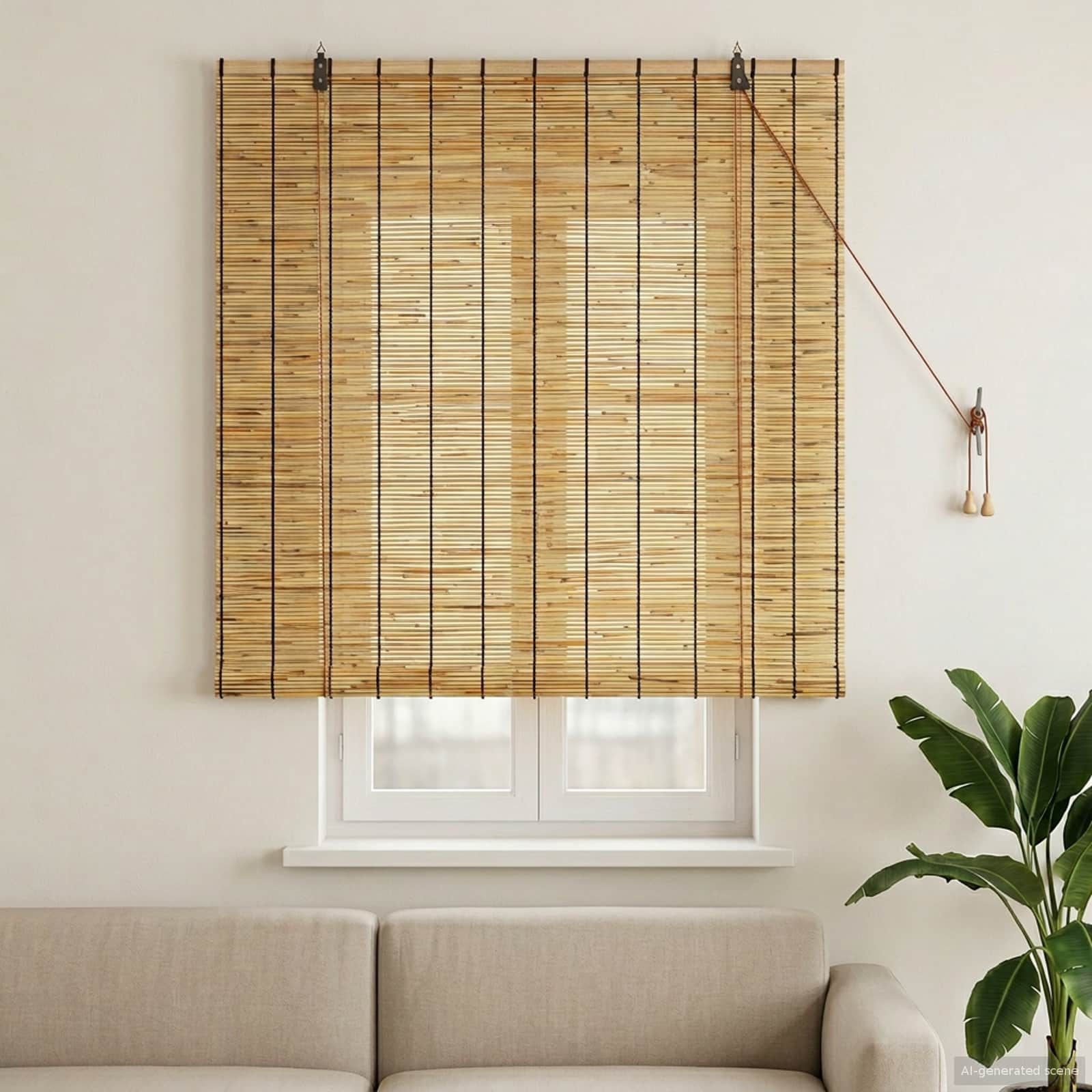 Ρόλερ (στόρι) Φυσικό 120 x 160 cm Καλάμι - Pakobazaar