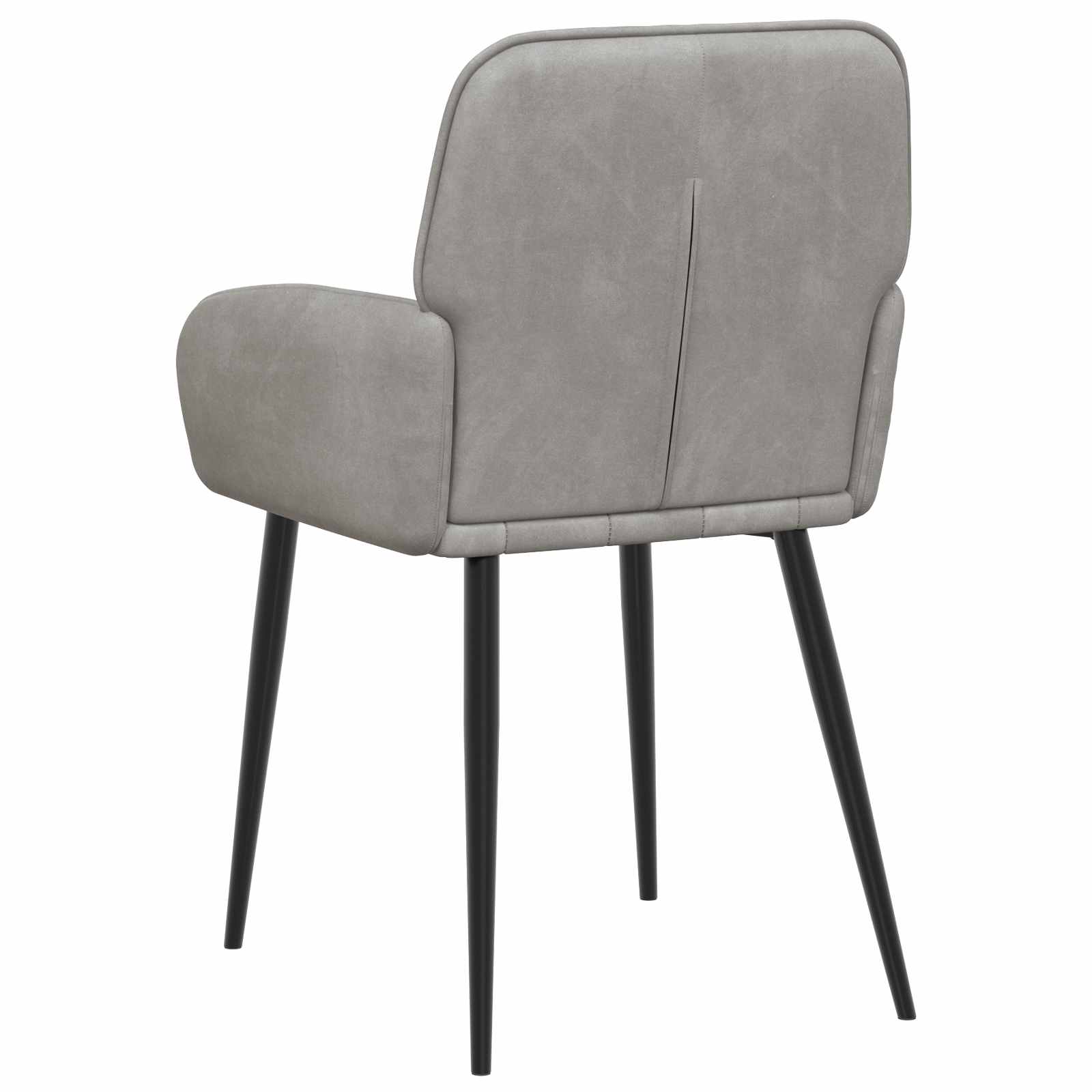 Καρέκλες φαγητού 2 pcs Βελούδο Ανοιχτό γκρι 57 x 50 x 85 εκ. - Pakobazaar