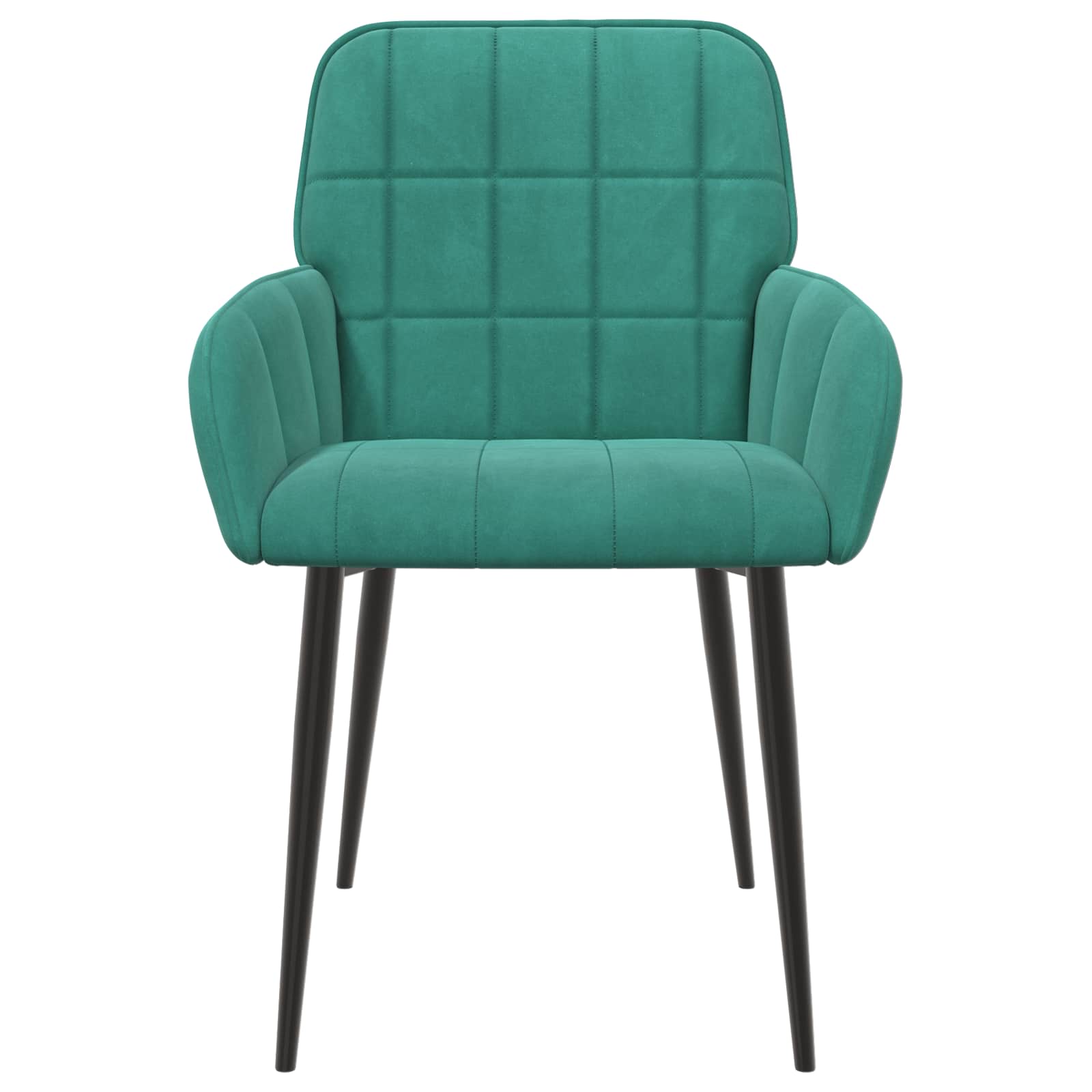 Καρέκλες φαγητού 2 pcs Βελούδο Τιρκουάζ 57 x 50 x 85 εκ. - Pakobazaar