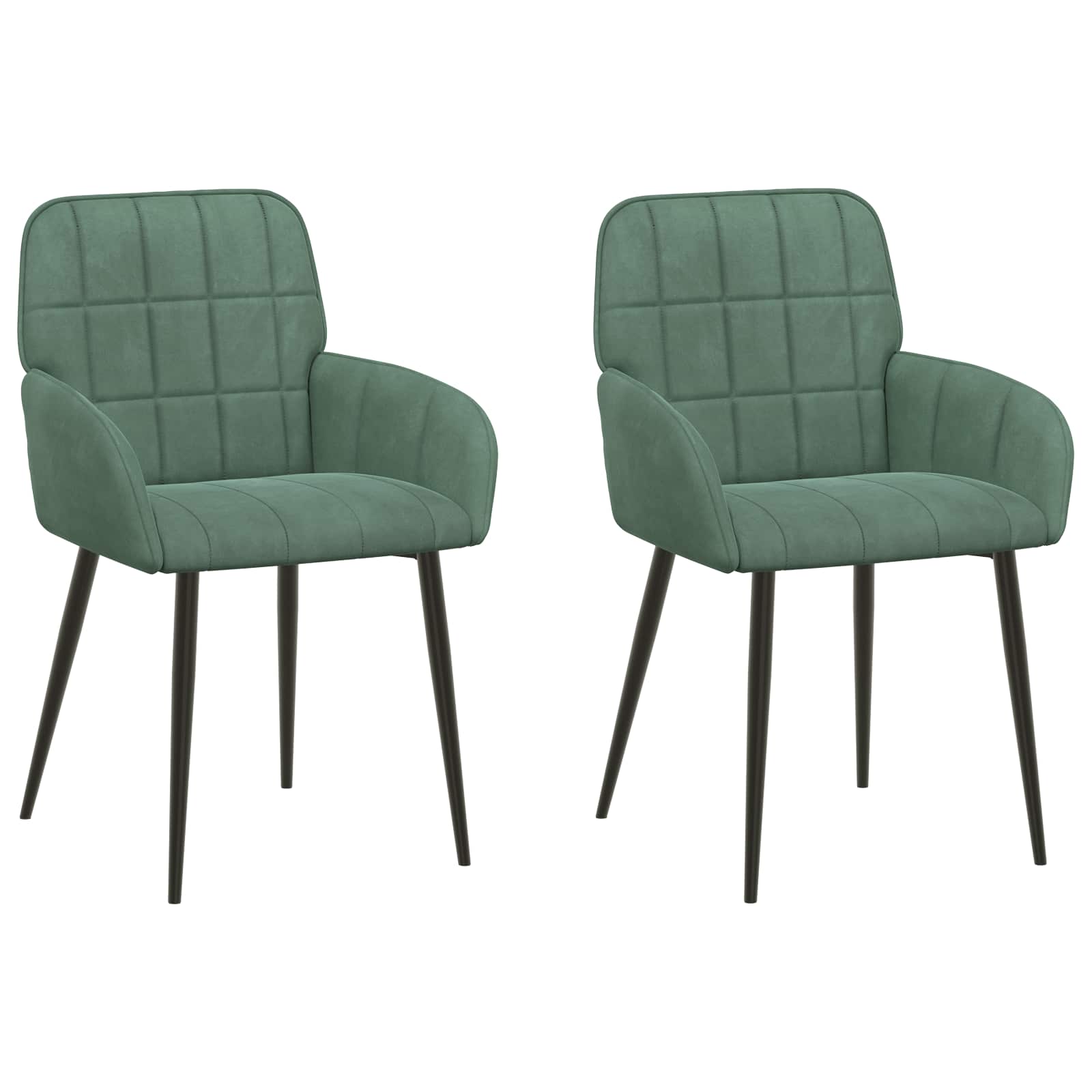 Καρέκλες φαγητού 2 pcs Βελούδο Θαλασσί 57 x 50 x 85 εκ. - Pakobazaar