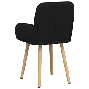Καρέκλες φαγητού 2 pcs Ύφασμα Μαύρο 56,5 x 50 x 87,5 εκ. - Pakobazaar