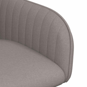 Καρέκλες φαγητού 2 pcs Ύφασμα Taupe 56,5 x 50 x 87,5 εκ. - Pakobazaar