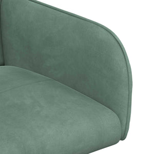 Καρέκλες φαγητού 2 pcs Βελούδο Θαλασσί 59 x 56,5 x 86 εκ. - Pakobazaar