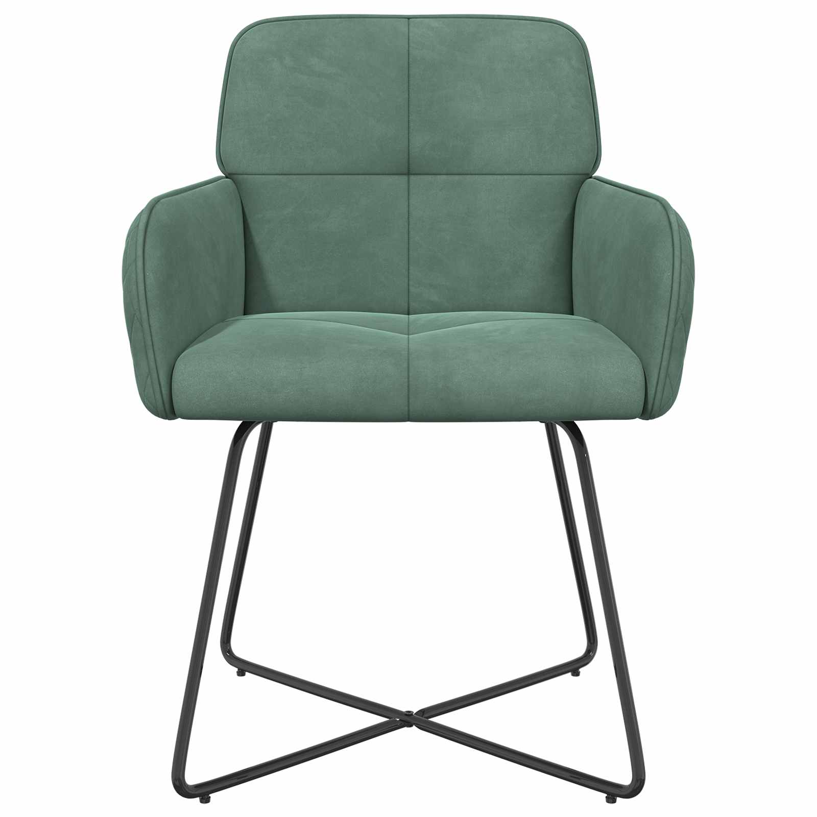 Καρέκλες φαγητού 2 pcs Βελούδο Θαλασσί 59 x 56,5 x 86 εκ. - Pakobazaar