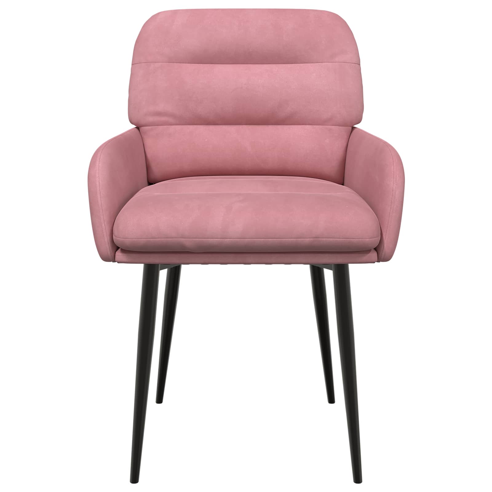 Καρέκλες φαγητού 2 pcs Βελούδο Ροζ 59 x 59,5 x 90 εκ - Pakobazaar