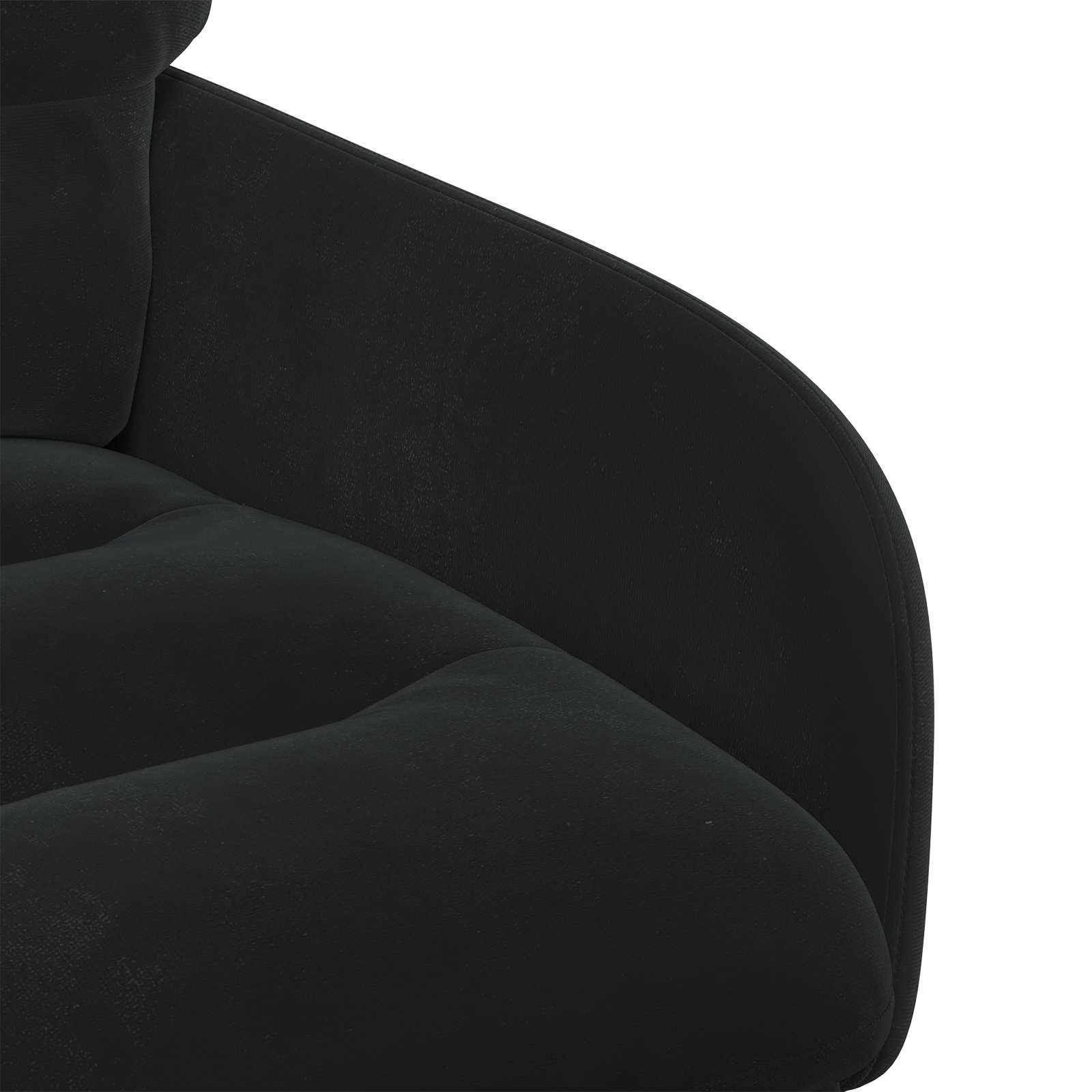 Καρέκλες φαγητού 2 pcs Βελούδο Μαύρο 59 x 59,5 x 90 εκ - Pakobazaar