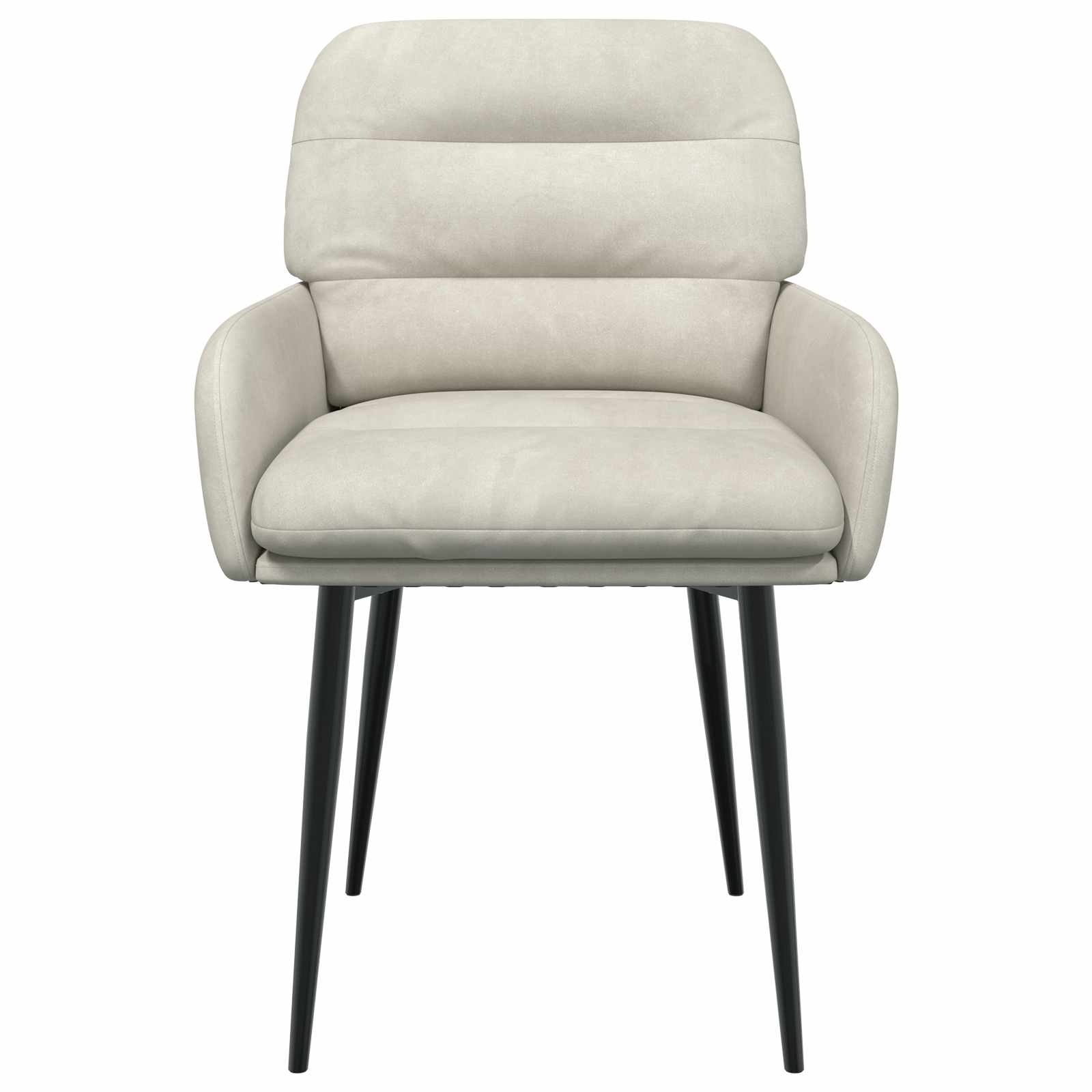 Καρέκλες φαγητού 2 pcs Βελούδο Κρεμ 59 x 59,5 x 90 εκ - Pakobazaar