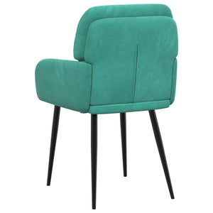 Καρέκλες φαγητού 2 pcs Βελούδο Τιρκουάζ 59 x 59,5 x 90 εκ - Pakobazaar
