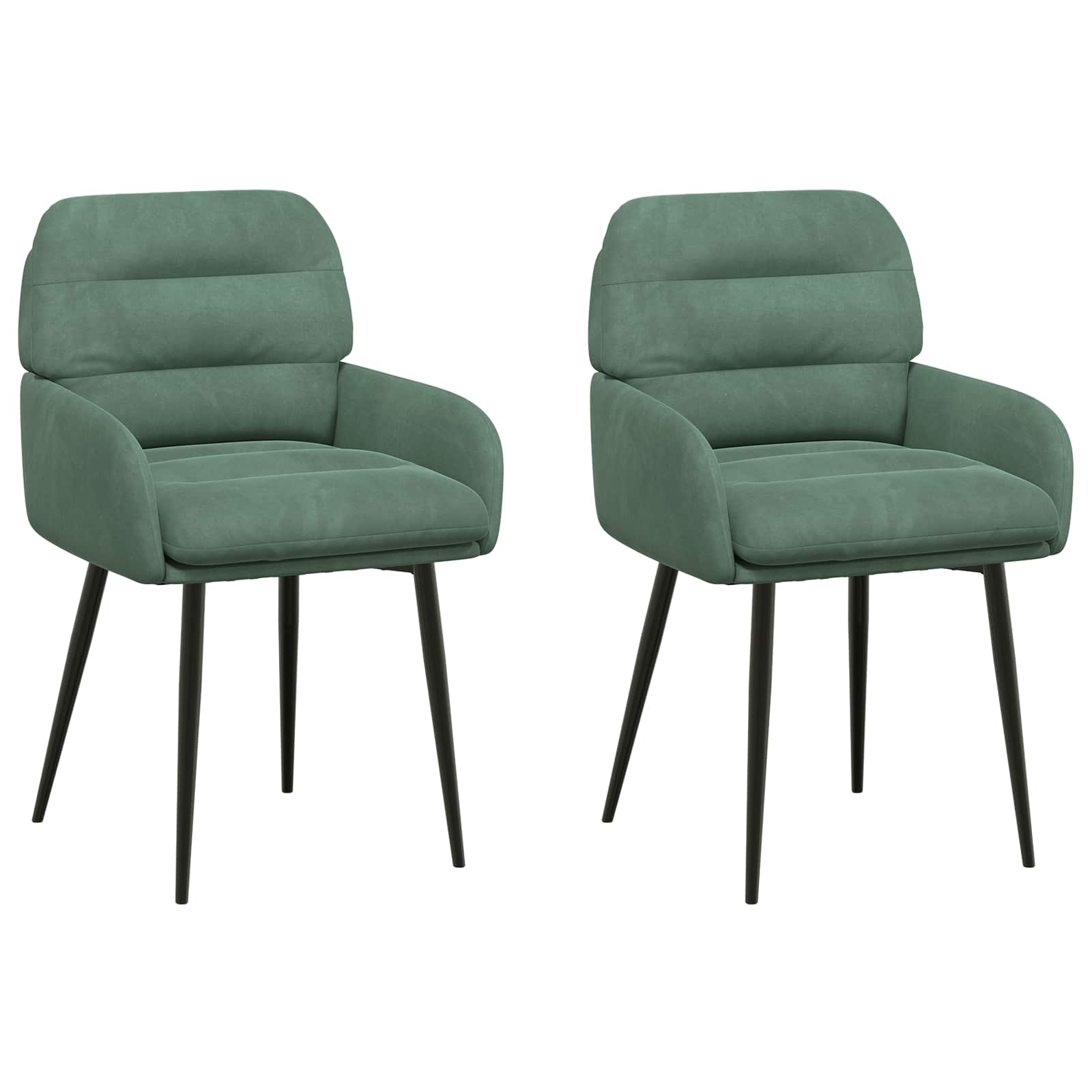 Καρέκλες φαγητού 2 pcs Βελούδο Θαλασσί 59 x 59,5 x 90 εκ