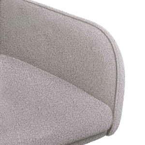 Καρέκλες φαγητού 2 pcs Μπουκλέ Ανοιχτό γκρι 59 x 57 x 85 εκ. - Pakobazaar
