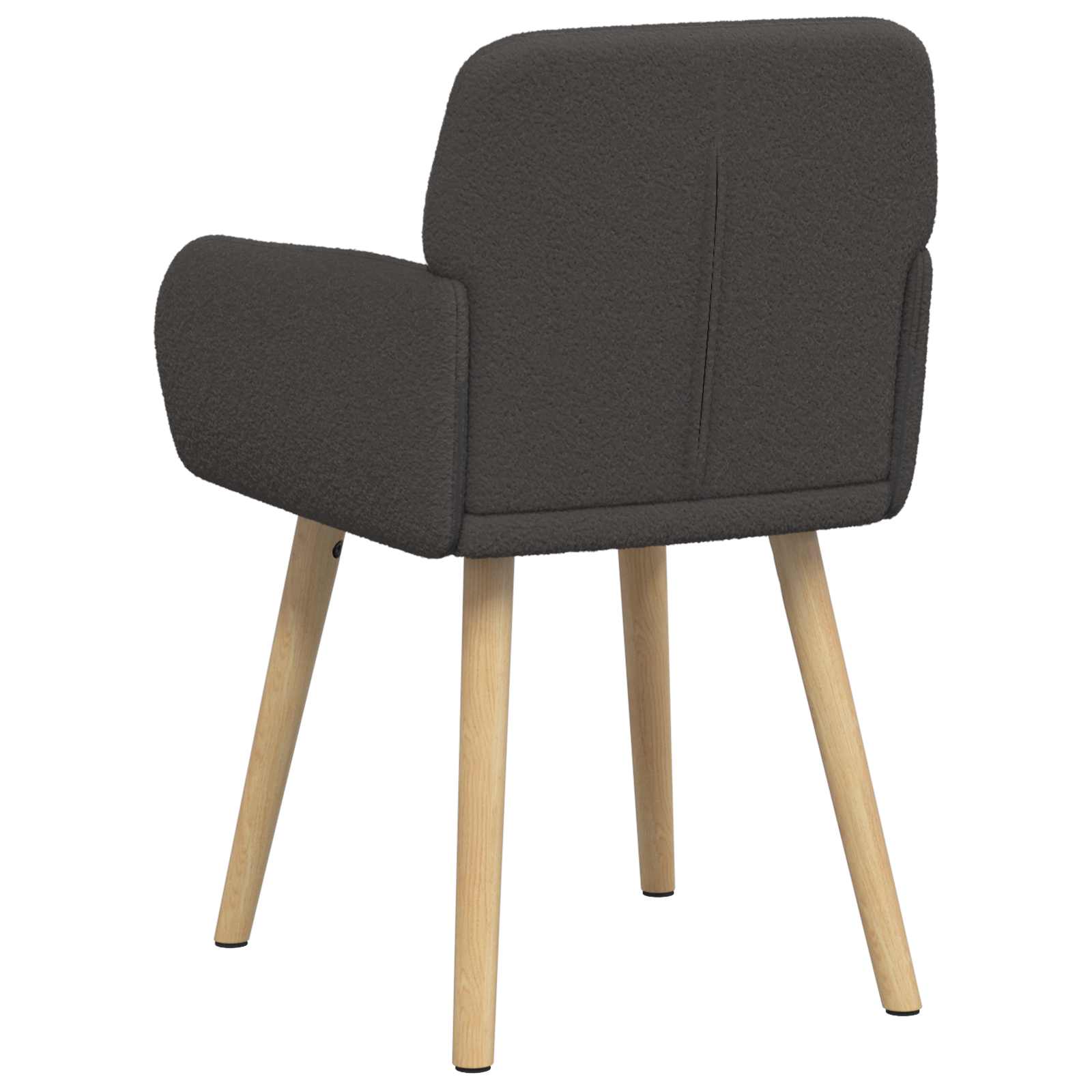 Καρέκλες φαγητού 2 pcs Μπουκλέ Σκούρο Γκρι 59 x 57 x 85 εκ. - Pakobazaar