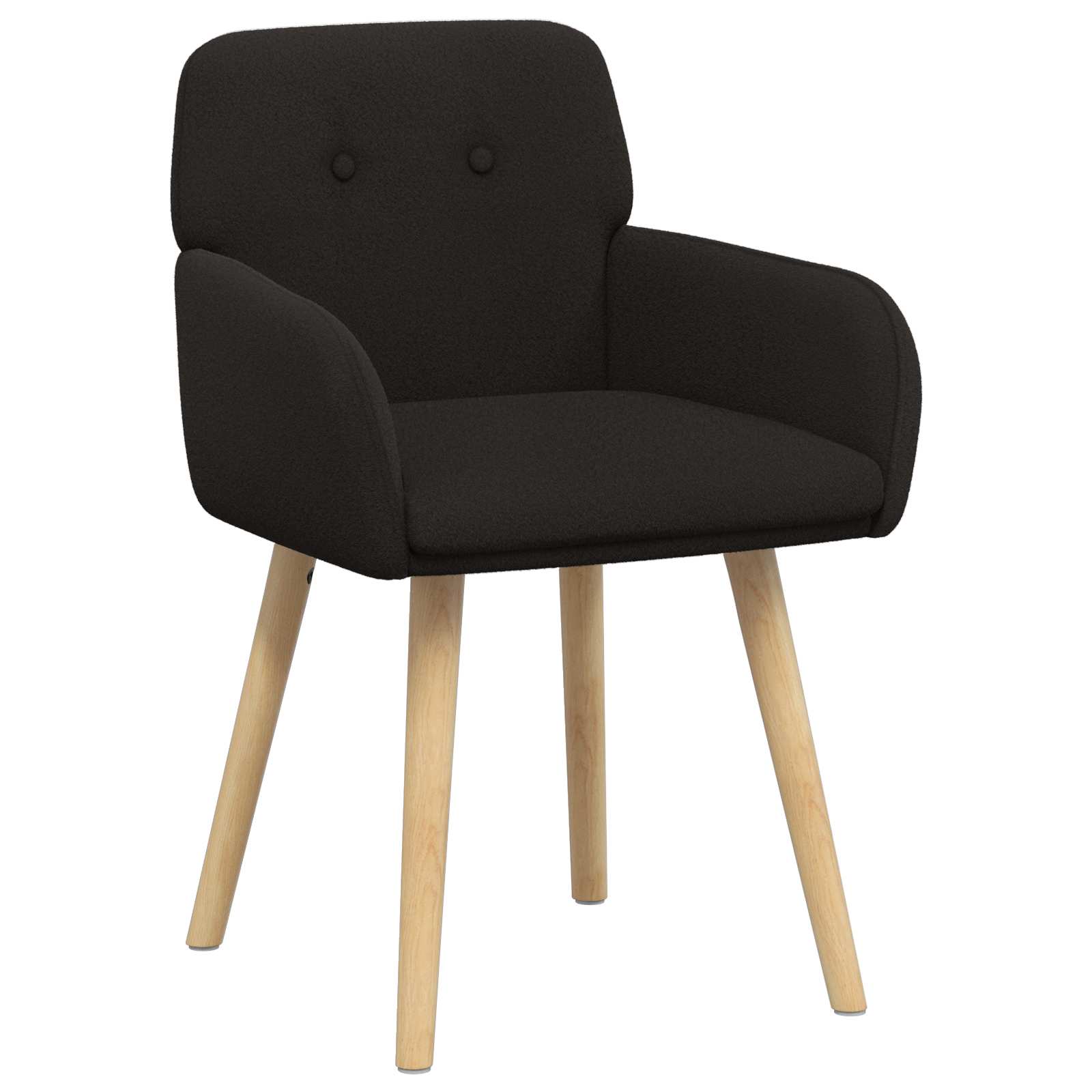 Καρέκλες φαγητού 2 pcs Μπουκλέ Μαύρο 59 x 57 x 85 εκ. - Pakobazaar