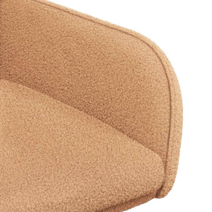 Καρέκλες φαγητού 2 pcs Μπουκλέ Μπεζ 59 x 57 x 85 εκ. - Pakobazaar