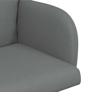 Καρέκλες φαγητού 2 pcs Ύφασμα Σκούρο Γκρι 60 x 56 x 96 εκ - Pakobazaar