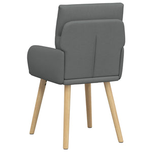 Καρέκλες φαγητού 2 pcs Ύφασμα Σκούρο Γκρι 60 x 56 x 96 εκ - Pakobazaar