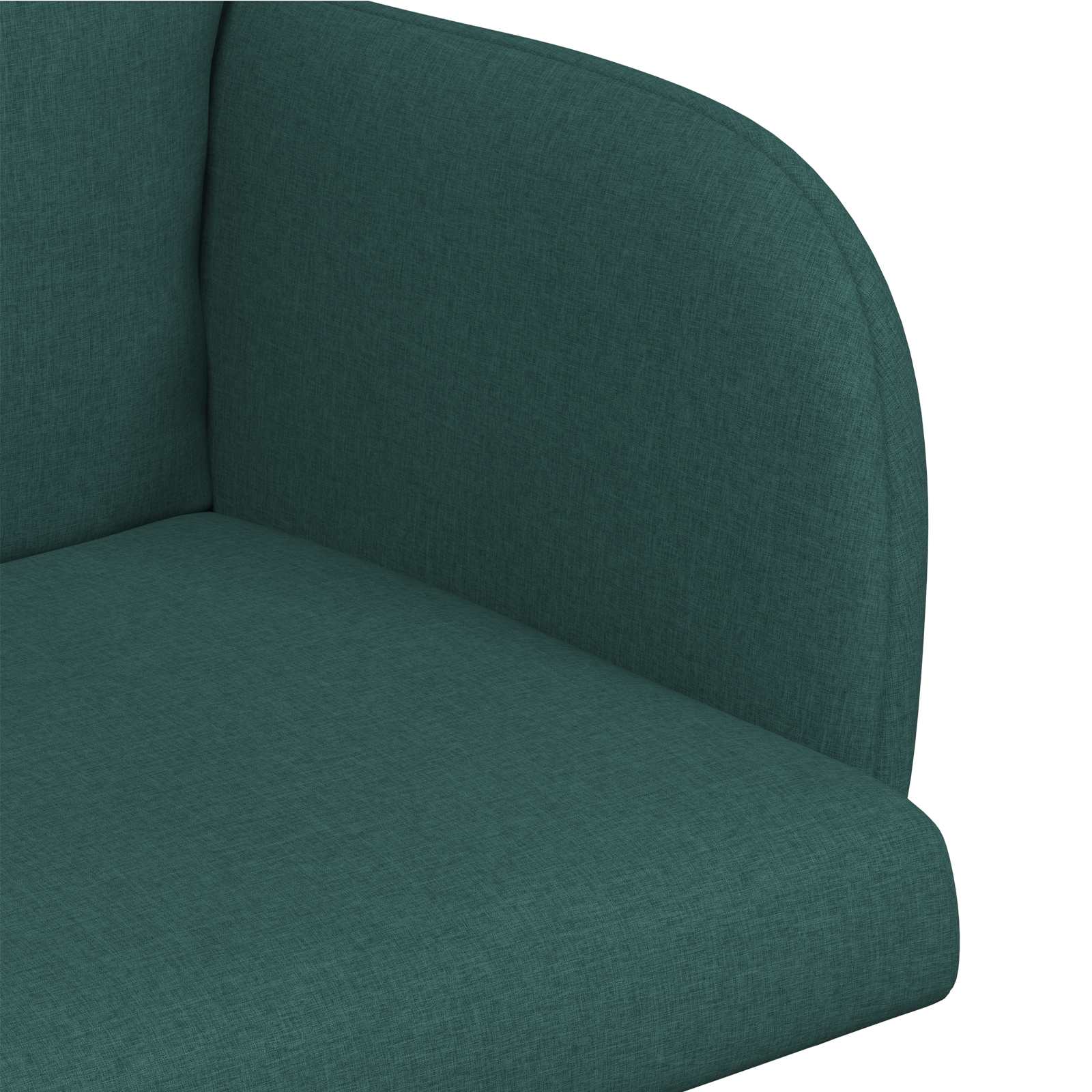 Καρέκλες φαγητού 2 pcs Ύφασμα Σκούρο Πράσινο 60 x 56 x 96 εκ - Pakobazaar