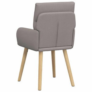 Καρέκλες φαγητού 2 pcs Ύφασμα Taupe 60 x 56 x 96 εκ - Pakobazaar