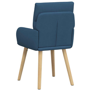 Καρέκλες φαγητού 2 pcs Ύφασμα Μπλε 60 x 56 x 96 εκ - Pakobazaar
