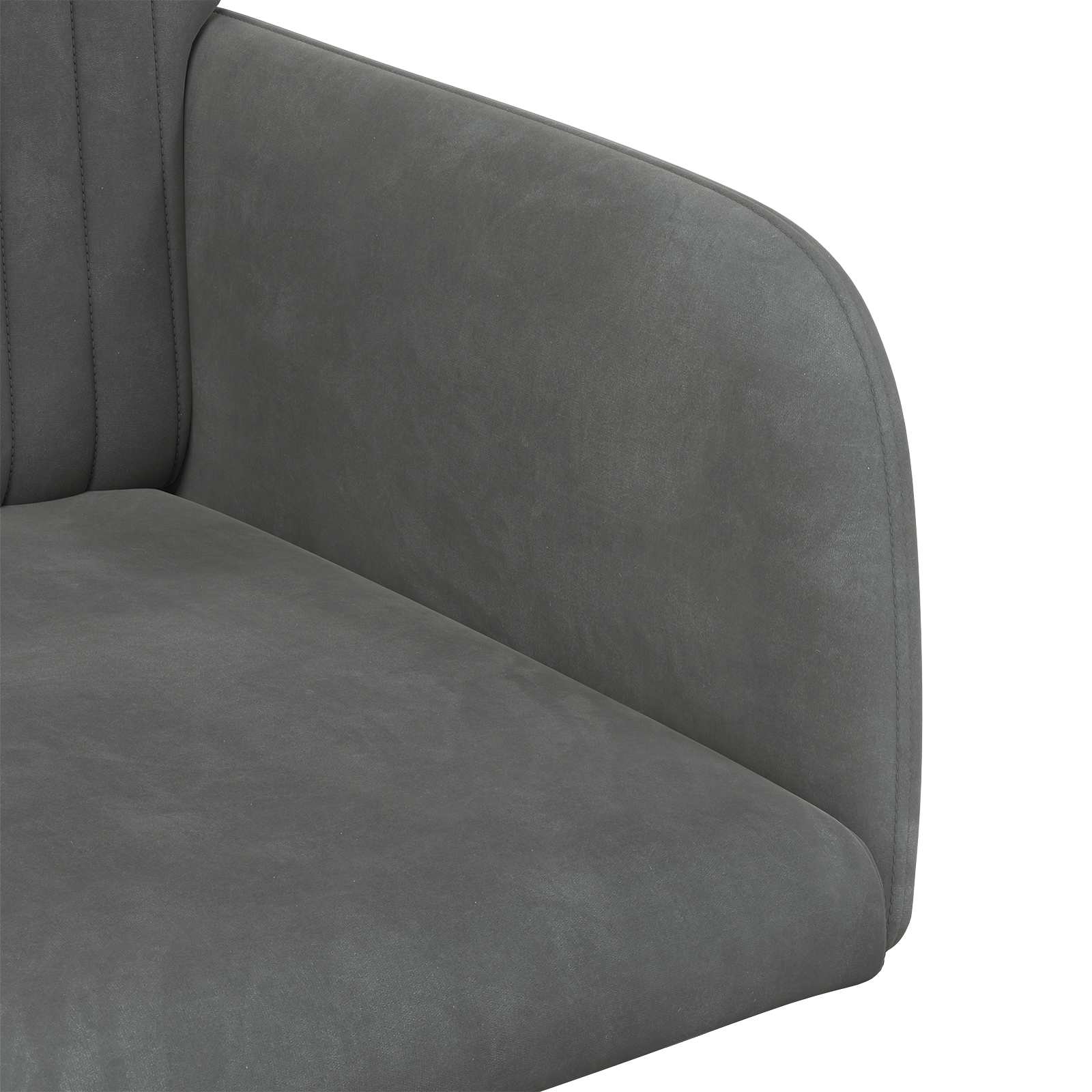 Καρέκλες φαγητού 2 pcs Βελούδο Σκούρο Γκρι 55 x 50 x 84 εκ.