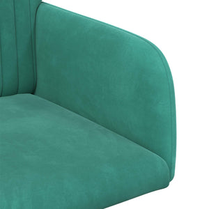 Καρέκλες φαγητού 2 pcs Βελούδο Τιρκουάζ 55 x 50 x 84 εκ. - Pakobazaar