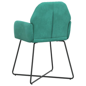 Καρέκλες φαγητού 2 pcs Βελούδο Τιρκουάζ 55 x 50 x 84 εκ. - Pakobazaar