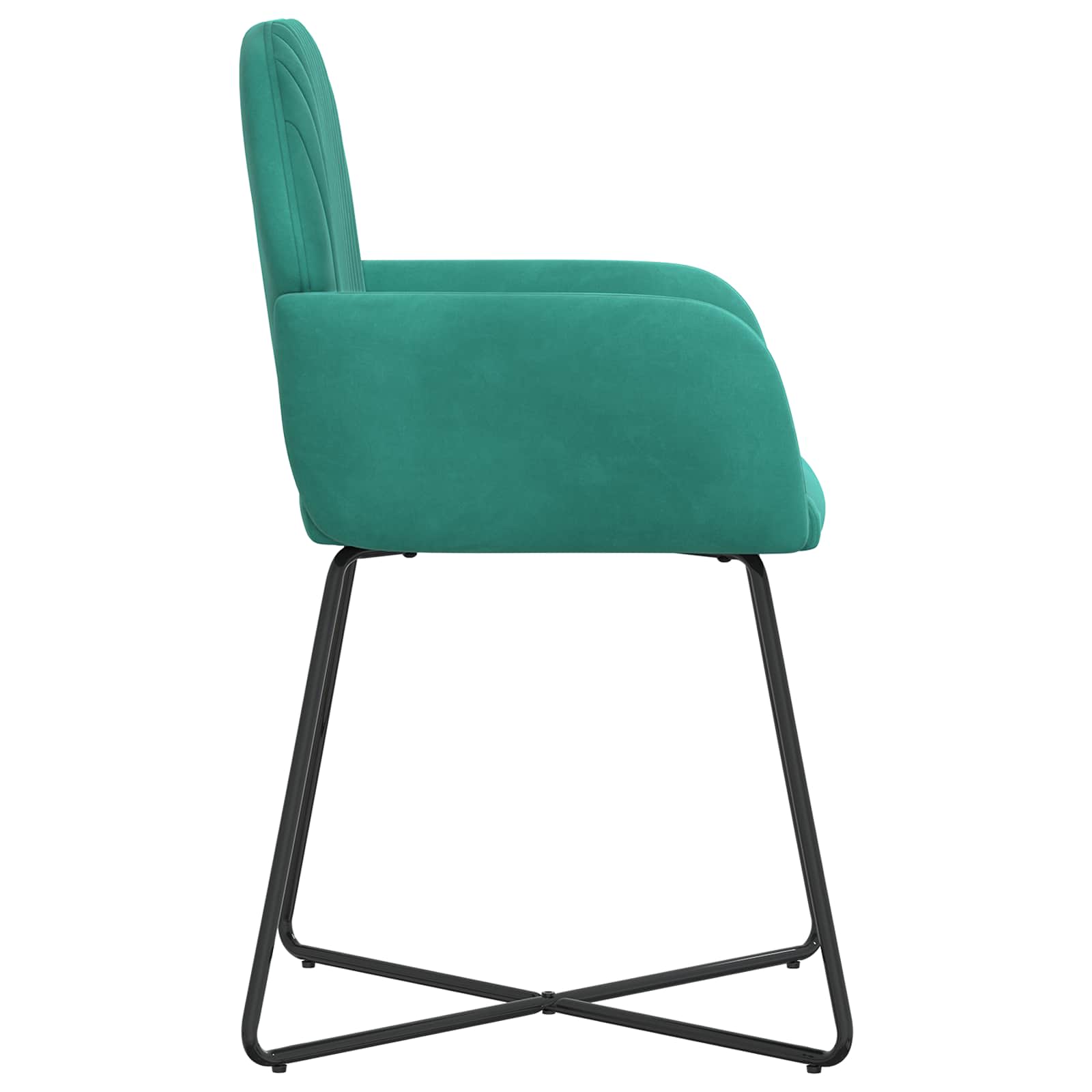 Καρέκλες φαγητού 2 pcs Βελούδο Τιρκουάζ 55 x 50 x 84 εκ. - Pakobazaar