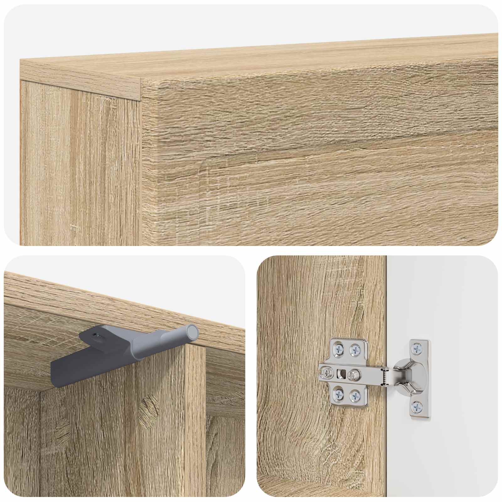Περίβλημα τζακιού Sonoma Δρυς 102 x 18 x 100,5 εκ - Pakobazaar