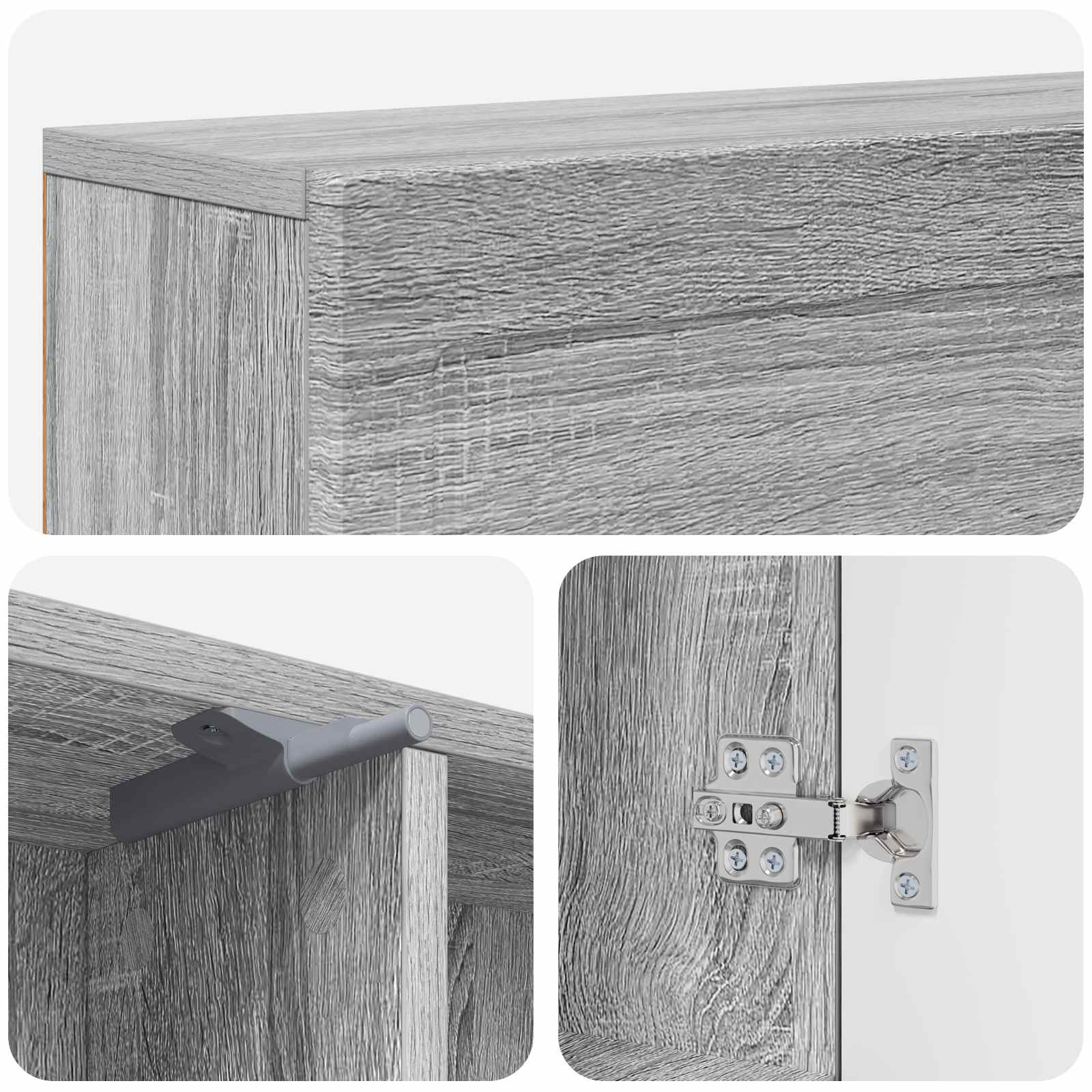 Περίβλημα τζακιού Γκρι Sonoma 102 x 18 x 100,5 εκ - Pakobazaar