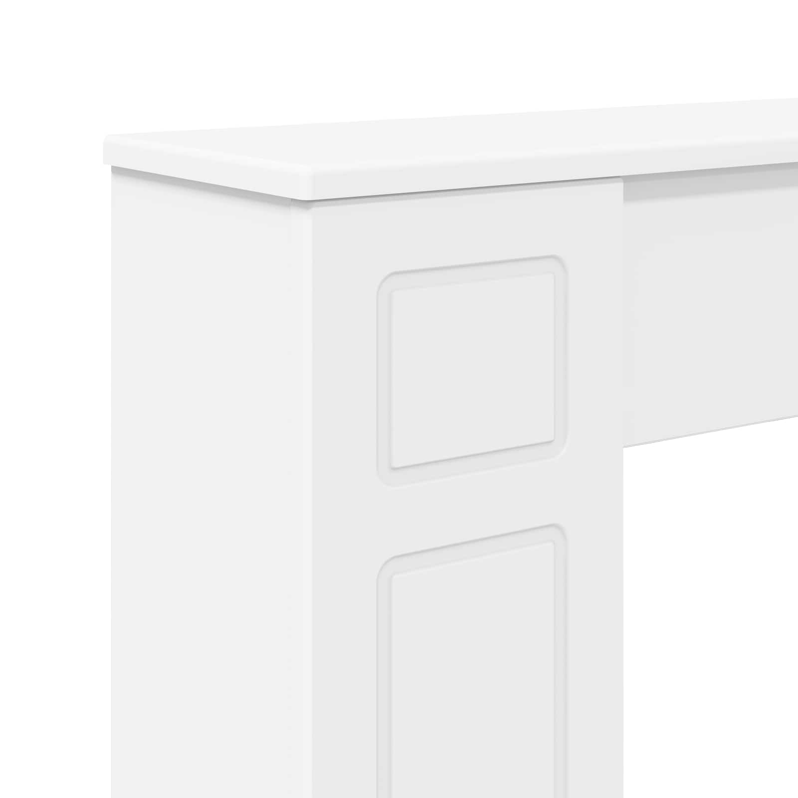 Περίβλημα τζακιού Λευκό 100 x 20 x 100 cm Επεξεργασμένο Ξύλο - Pakobazaar