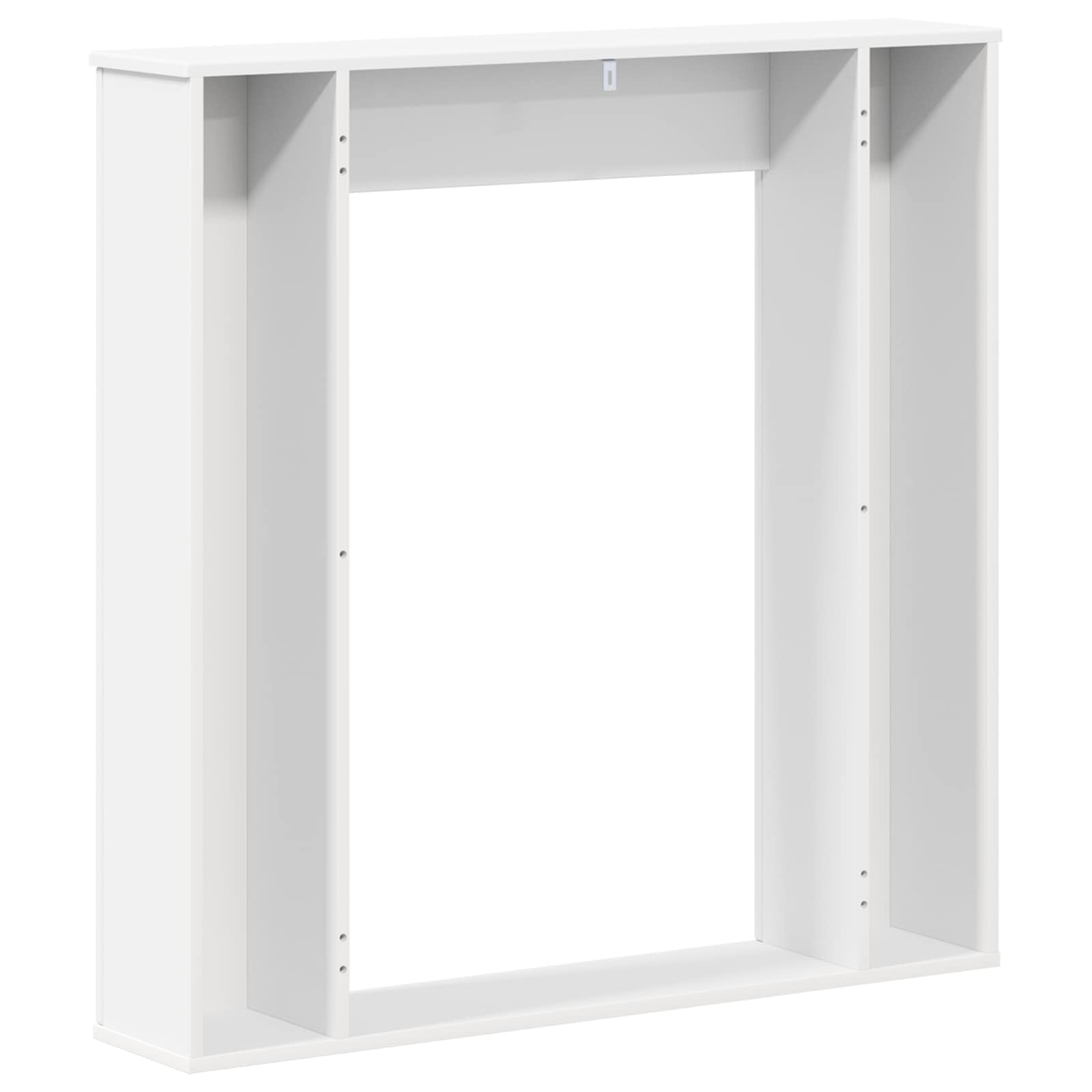 Περίβλημα τζακιού Λευκό 100 x 20 x 100 cm Επεξεργασμένο Ξύλο - Pakobazaar