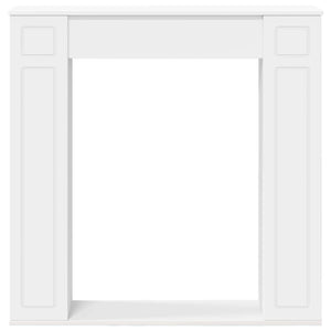 Περίβλημα τζακιού Λευκό 100 x 20 x 100 cm Επεξεργασμένο Ξύλο - Pakobazaar