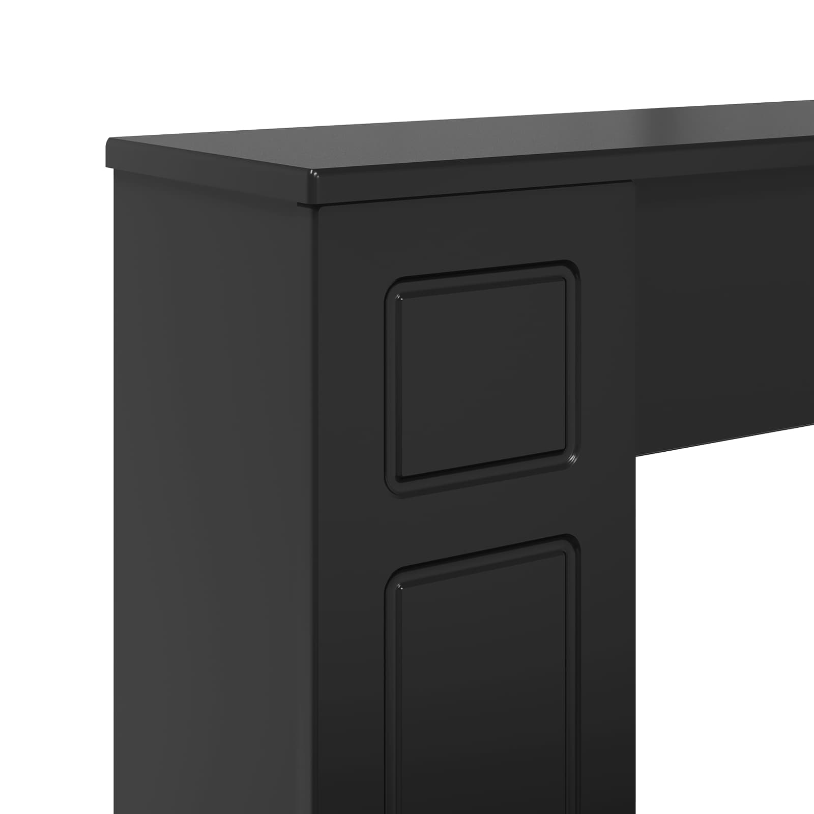 Περίβλημα τζακιού Μαύρο 100 x 20 x 100 cm Επεξεργασμένο Ξύλο - Pakobazaar