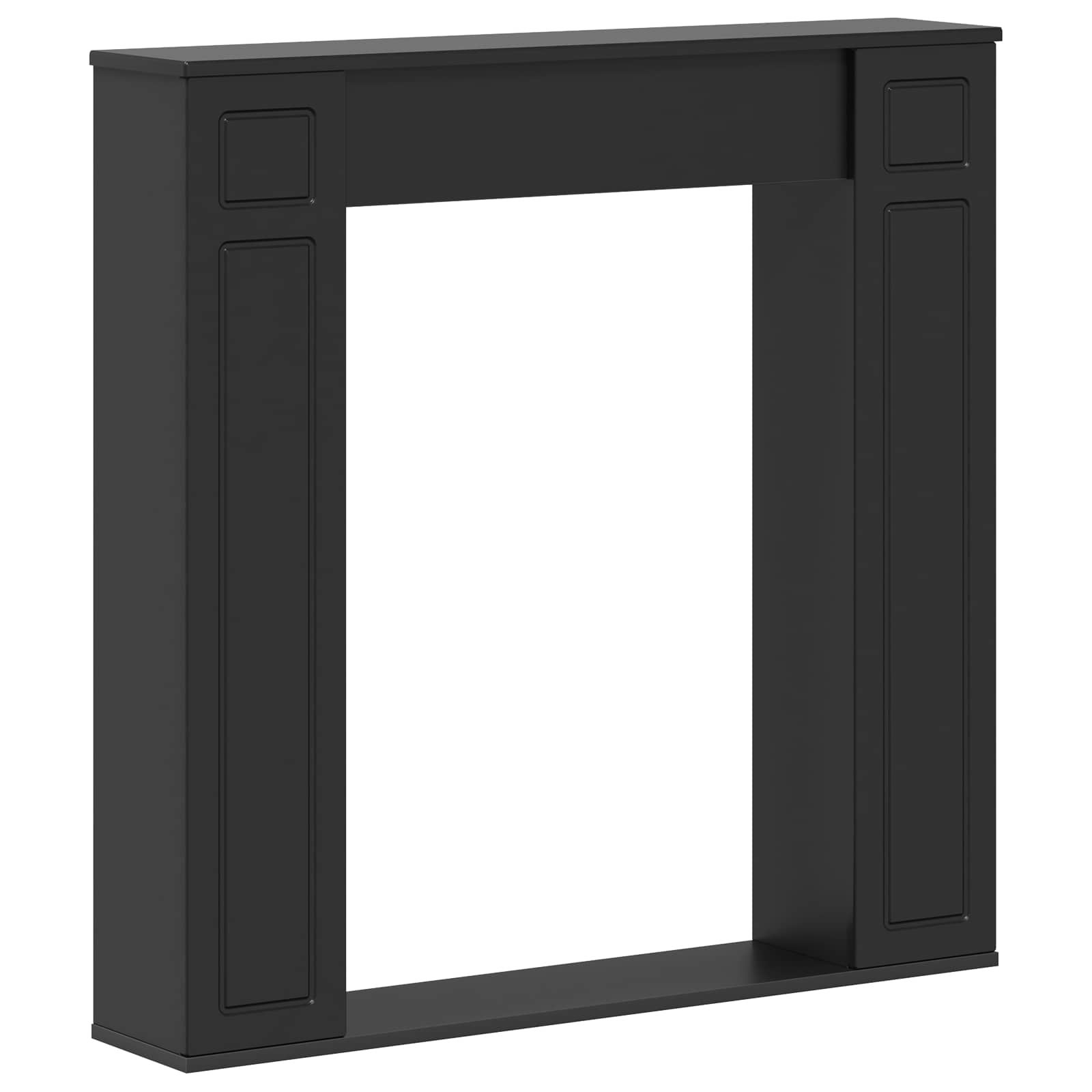 Περίβλημα τζακιού Μαύρο 100 x 20 x 100 cm Επεξεργασμένο Ξύλο - Pakobazaar
