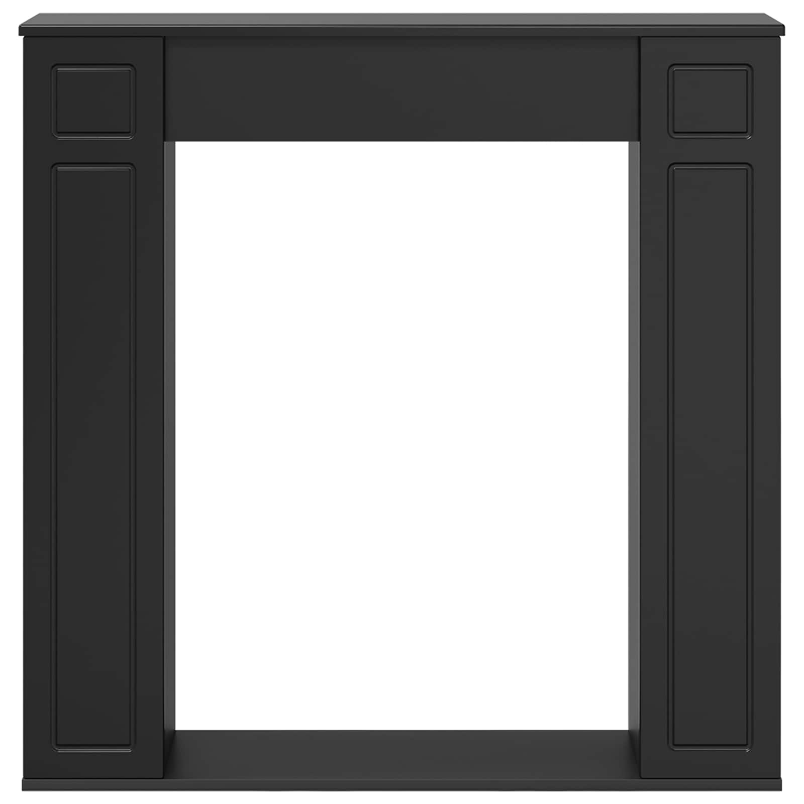 Περίβλημα τζακιού Μαύρο 100 x 20 x 100 cm Επεξεργασμένο Ξύλο - Pakobazaar