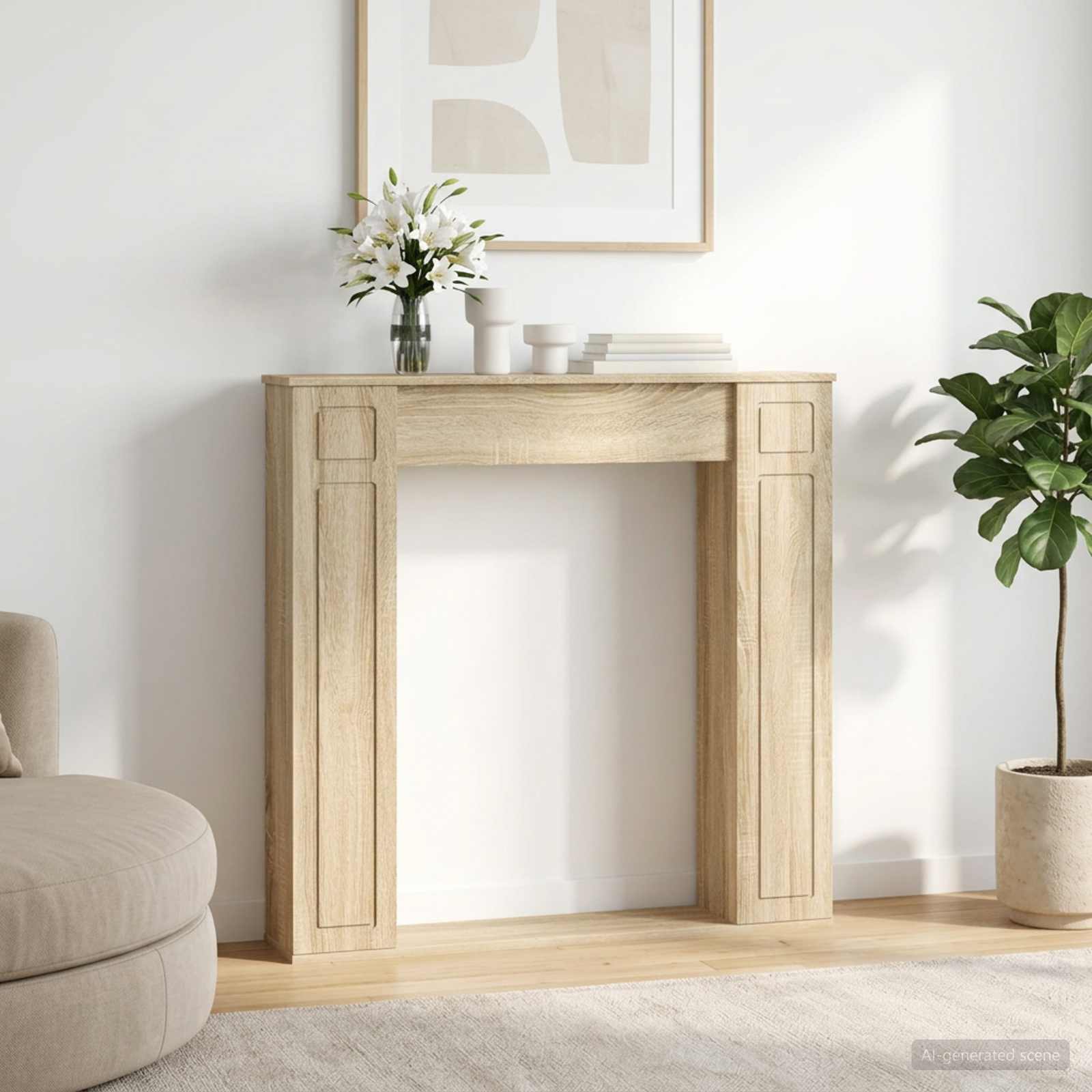 Περίβλημα τζακιού Sonoma Δρυς 100 x 20 x 100 cm - Pakobazaar