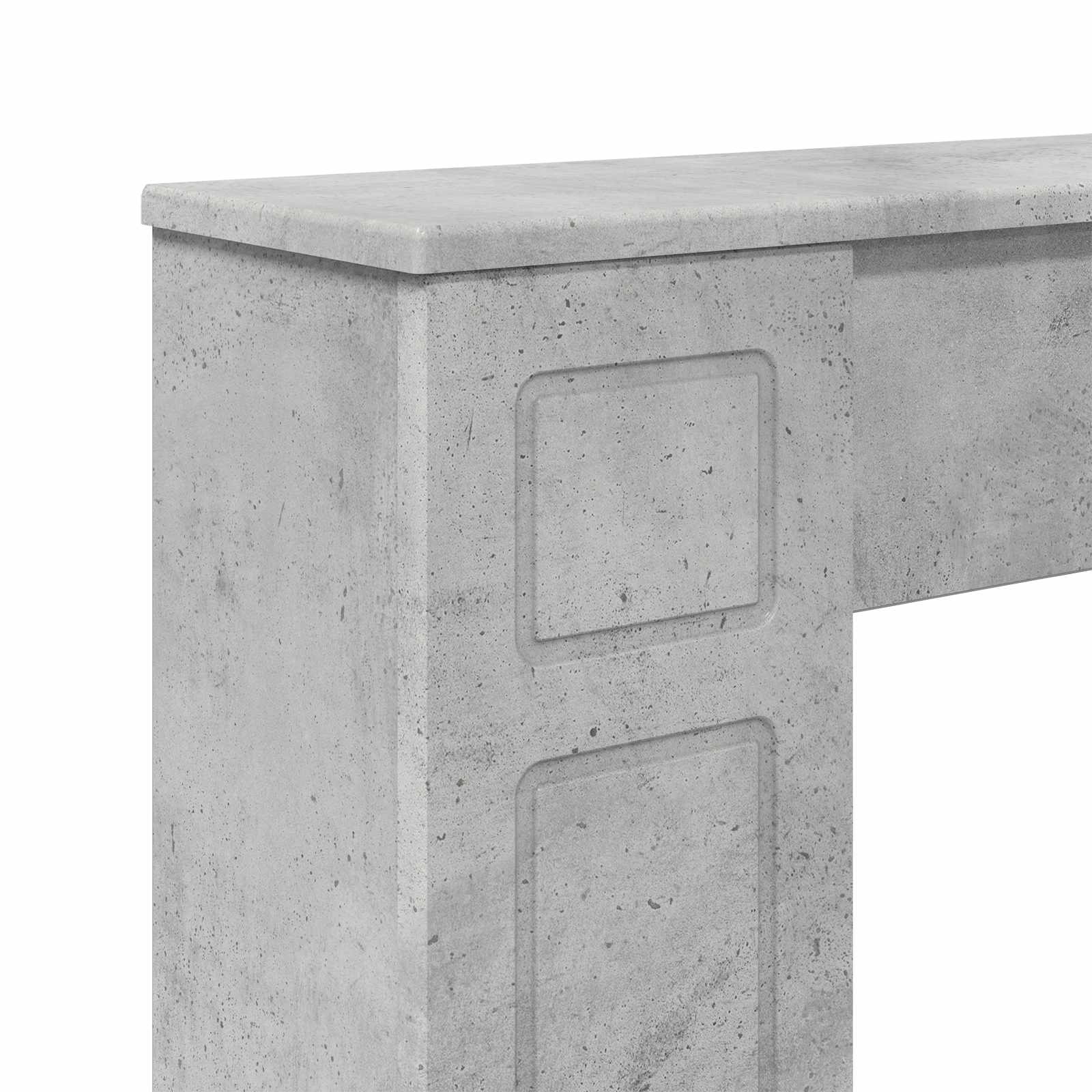 Περίβλημα τζακιού Γκρι Σκυροδέματος 100 x 20 x 100 cm - Pakobazaar