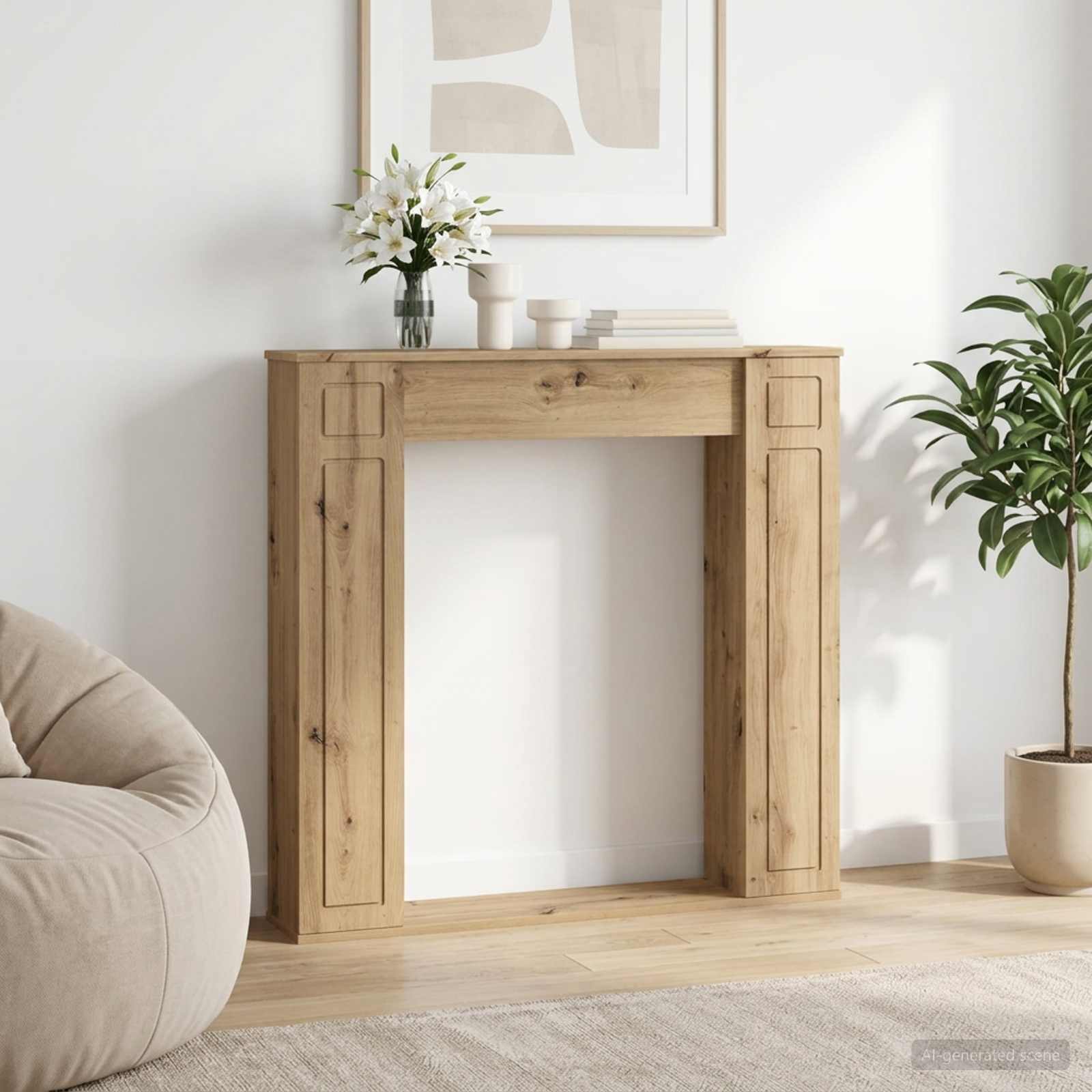 Περίβλημα τζακιού Artisan Δρυς 100 x 20 x 100 cm - Pakobazaar