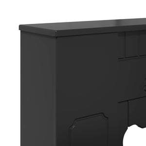 Περίβλημα τζακιού Μαύρο 93 x 20 x 89 εκ Επεξεργασμένο Ξύλο - Pakobazaar