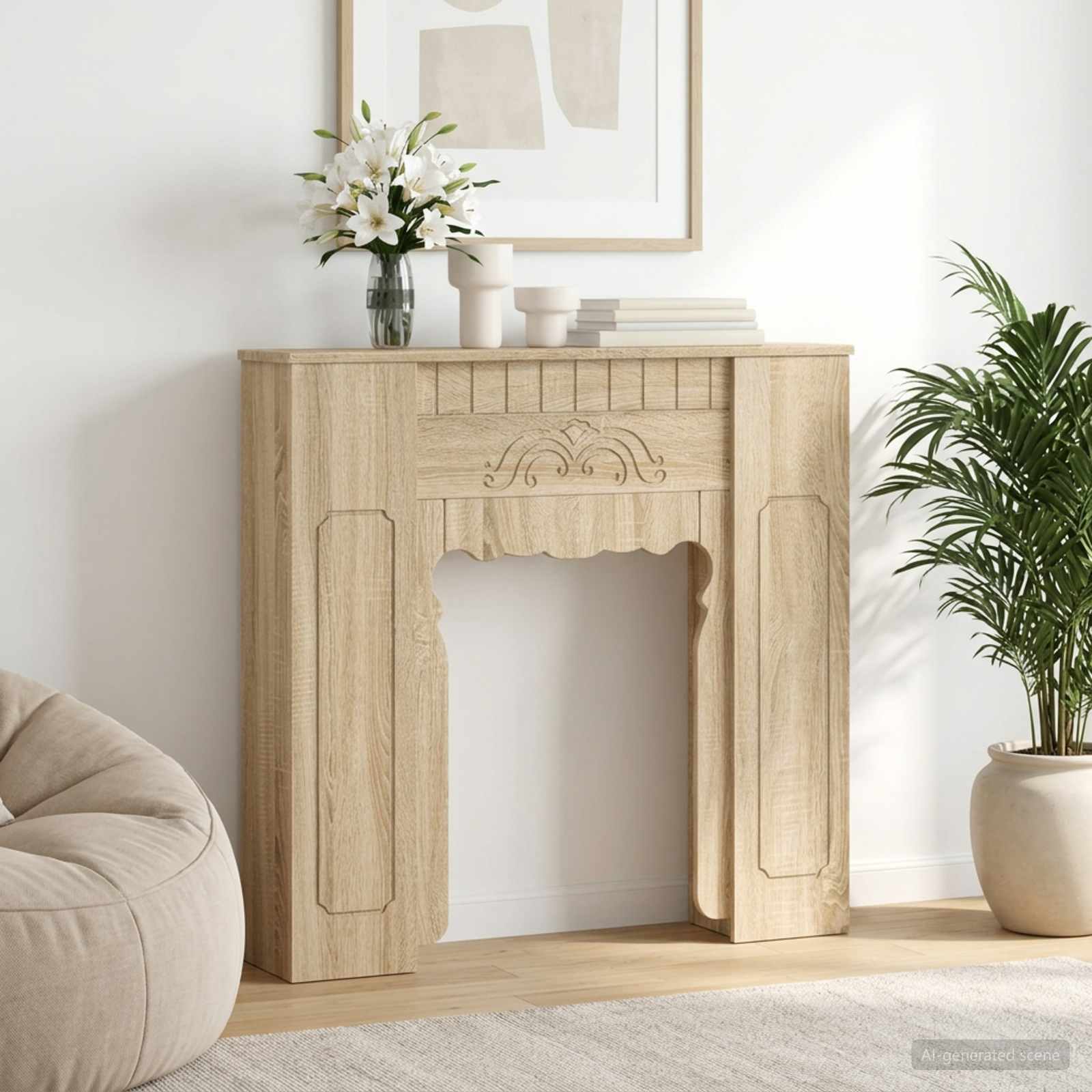 Περίβλημα τζακιού Sonoma Δρυς 93 x 20 x 89 εκ - Pakobazaar