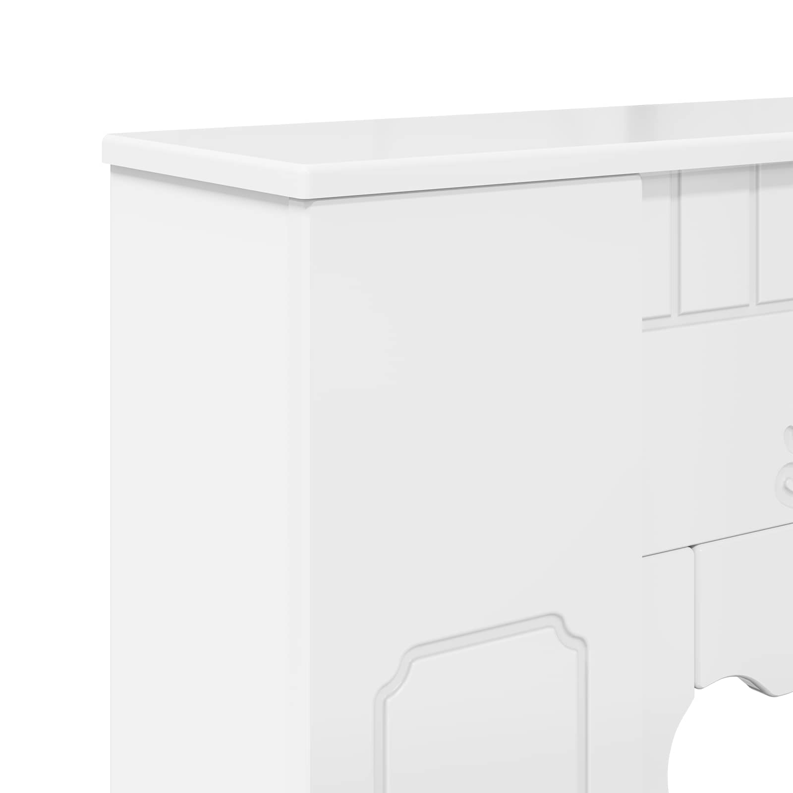 Περίβλημα τζακιού Γυαλιστερό Λευκό 93 x 20 x 89 εκ