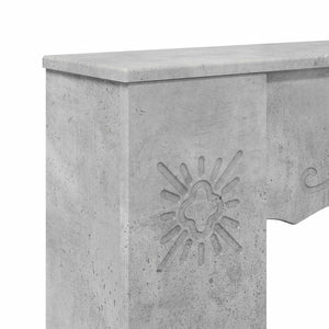 Περίβλημα τζακιού Γκρι Σκυροδέματος 102 x 20 x 102 εκ