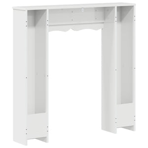 Περίβλημα τζακιού Γυαλιστερό Λευκό 102 x 20 x 102 εκ