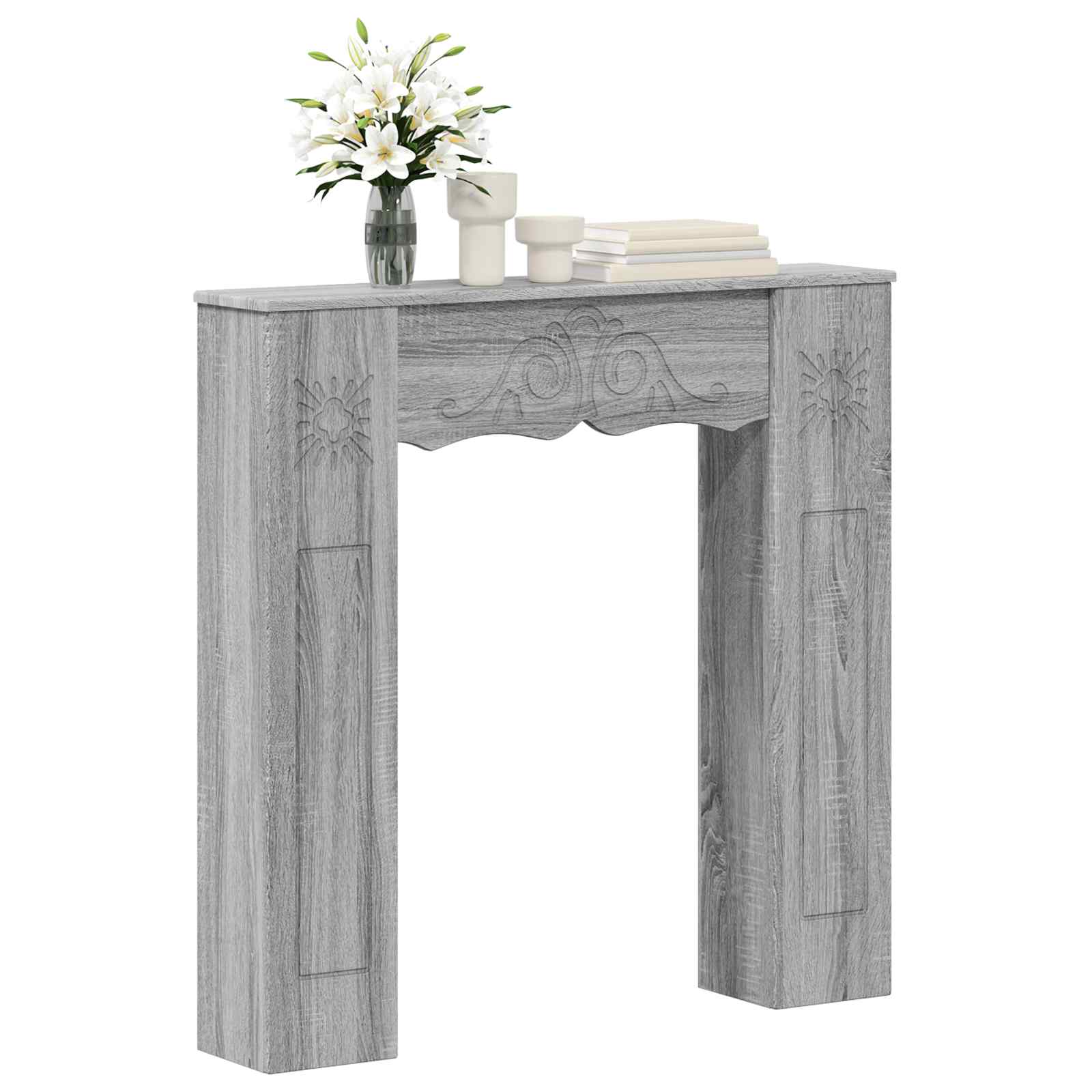 Περίβλημα τζακιού Γκρι Sonoma 102 x 20 x 102 εκ - Pakobazaar