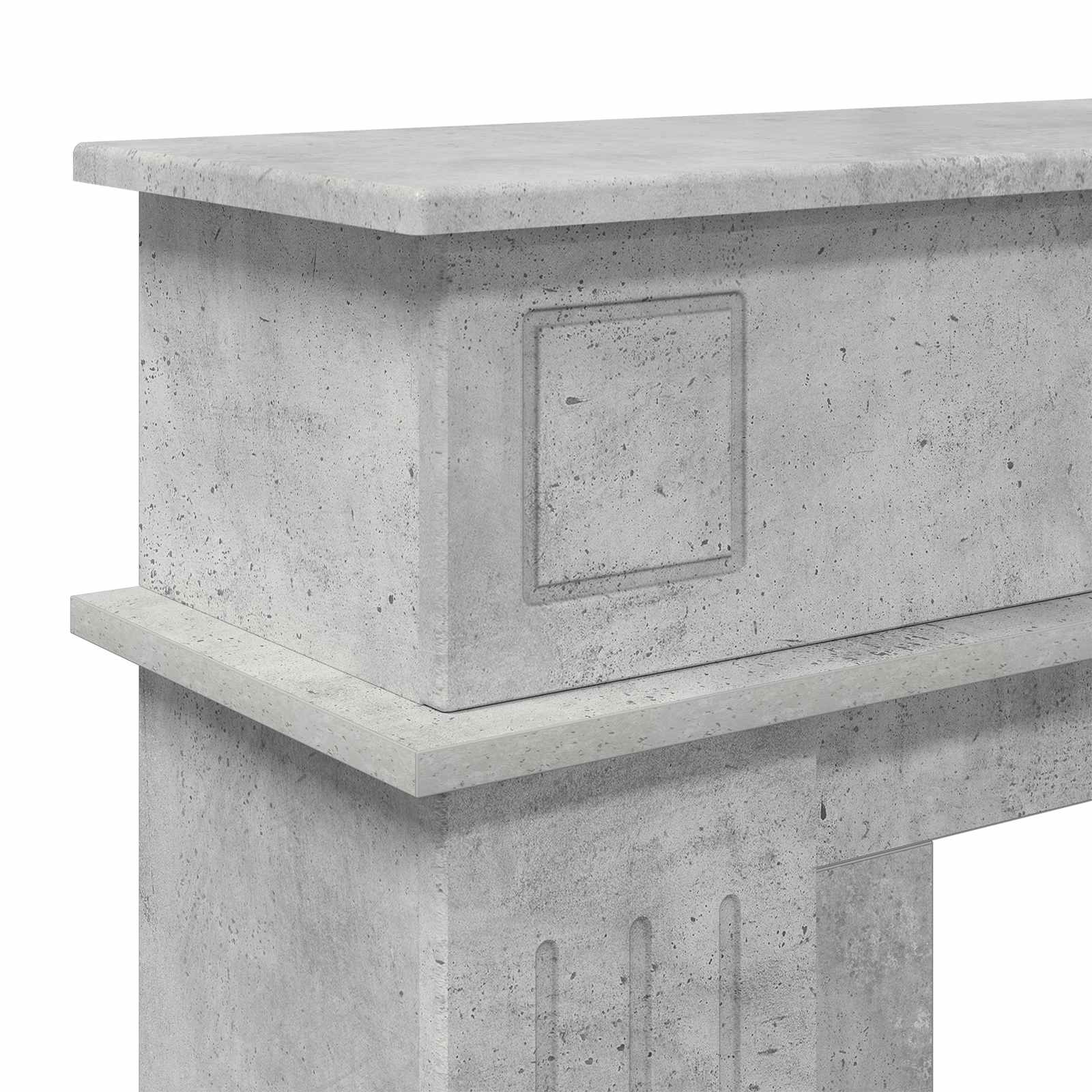 Περίβλημα τζακιού Γκρι Σκυροδέματος 102 x 26 x 100 εκ - Pakobazaar